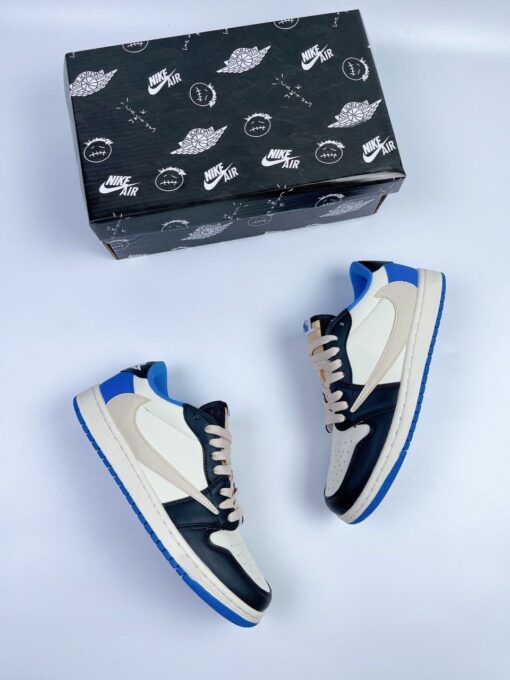 Giày Nike Jordan Cổ Thấp Travis Xanh Biển