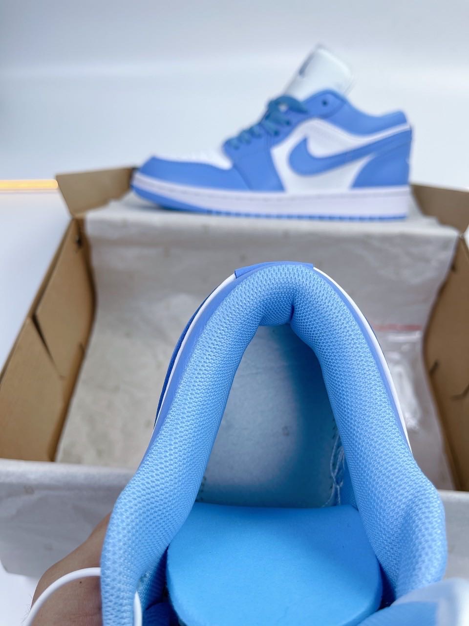 Giày Nike Jordan Cổ Thấp Xanh Biển Rep