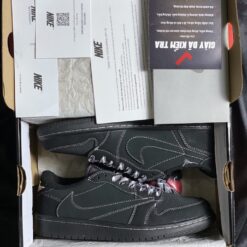 Giày Jordan 1 Low Travis Scott Black Phantom - 3