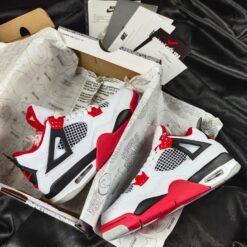 Giày Jordan 4 đỏ Fire Red - 2