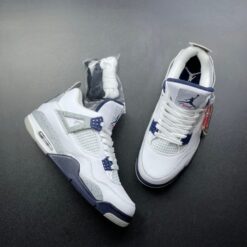 Giày Jordan 4 Trắng Navy