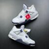 Giày Jordan 4 Trắng Navy Midnight