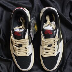 Giày Nike Air Jd 1 Low Travis Scott Olive - 4