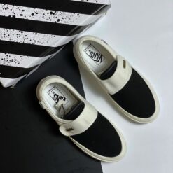 Giày Vans Slip On đen Quai Dán - 3