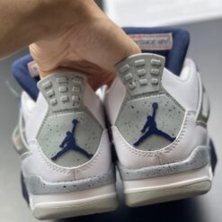 Gót Giày Jordan 4 Trắng Navy