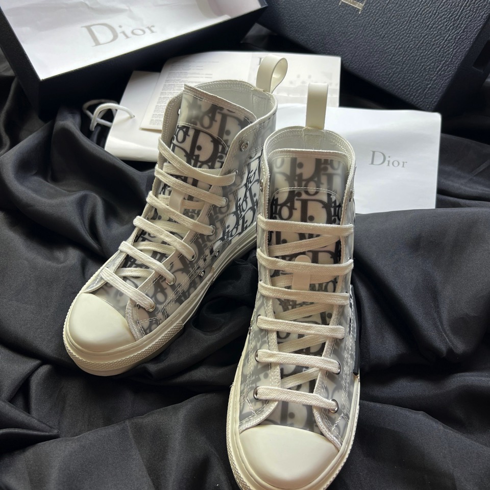 Giày Dior B23 High Top Black họa tiết White Dior Oblique Canvas Like Auth  rep 11  Roll Sneaker