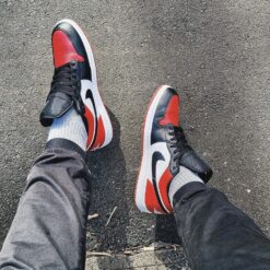 Jordan 1 Low Bred Toe Siêu Cấp