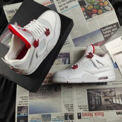 Giày Jordan 4 Metalic Red - 1