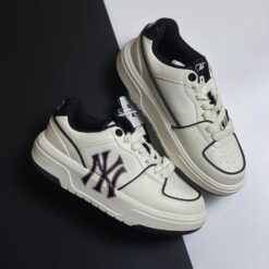 Bản Sao Giày Mlb Liner Ny White Black Siêu Cấp - 4