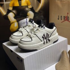Bản Sao Giày Mlb Liner Ny White Black Siêu Cấp - 6