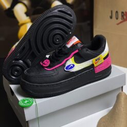 Giày Af1 Shadow Black Pink - 11
