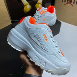 Giày Fila Trắng Gót Cam - 11