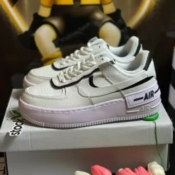 Giày Af1 Shadow Trắng Đen - 5
