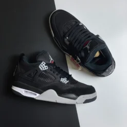 Giày Jordan 4 Canvas Black - 2