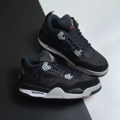 Giày Jordan 4 Canvas Black - 4