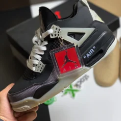 Giày Jordan 4 Off White Black Siêu Cấp - 10