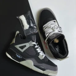 Giày Jordan 4 Off White Black Siêu Cấp - 4