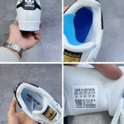 Giày Adidas Superstar Sò Tem Vàng - 2