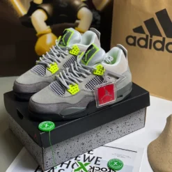 Giày Jordan 4 Grey Green - 4