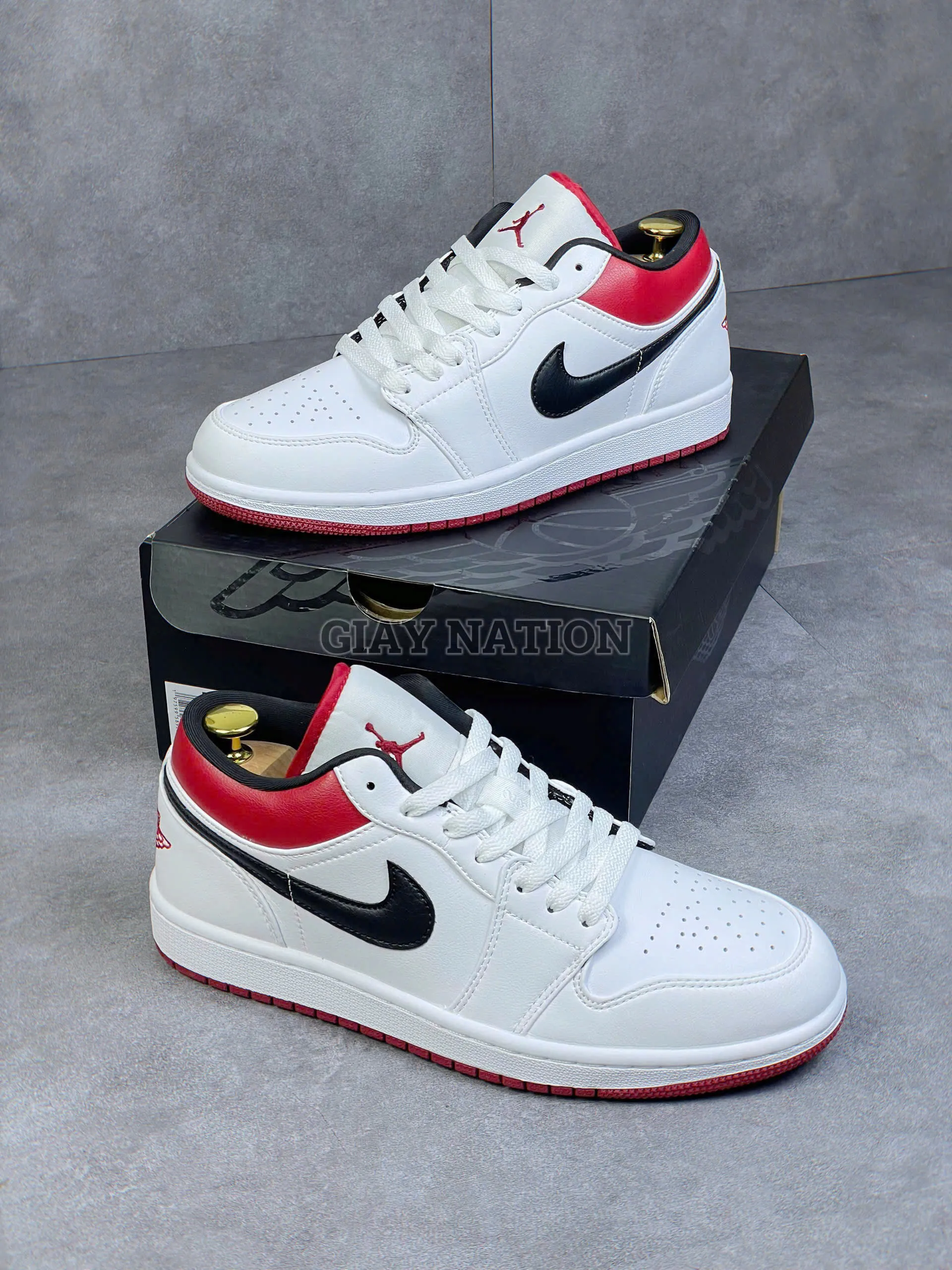 Giày Jordan Low White Gym Red - 3 Giày Jordan Low White Gym Red - 3