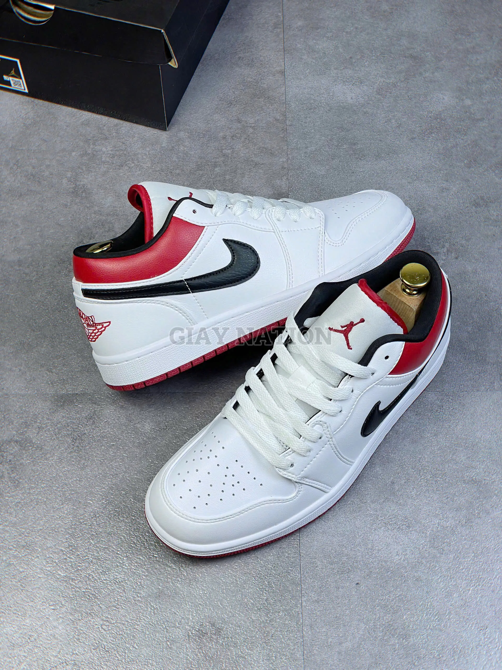 Giày Jordan Low White Gym Red - 5 Giày Jordan Low White Gym Red - 5