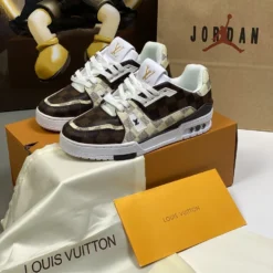 Giày Lv Trainer Damier Siêu Cấp - 4