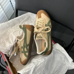 Giày Onitsuka Tiger Beige Green Siêu Cấp - 1