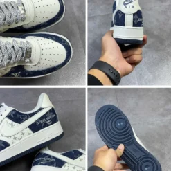 Giày Af1 Lv Denim Vải Bò - 3
