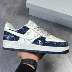 Giày Af1 Lv Denim Vải Bò - 4