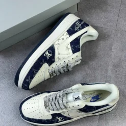 Giày Af1 Lv Denim Vải Bò - 7