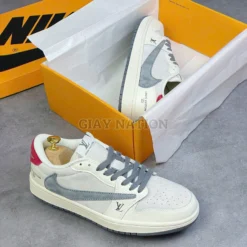 Giày Jd Low Travis Xám Gót Đỏ - 3