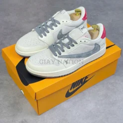Giày Jd Low Travis Xám Gót Đỏ - 4