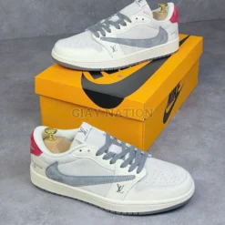 Giày Jd Low Travis Xám Gót Đỏ - 5